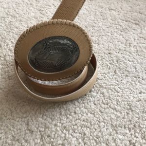 Snakeskin conch belt🌺Vintage